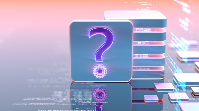 Question mark graphic